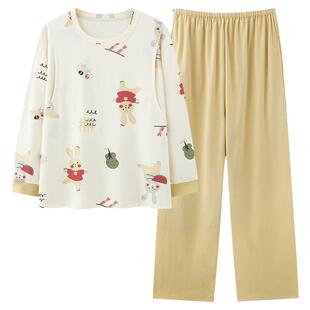 月子服春秋款薄款产后孕妇哺乳睡衣女款2025新款春款家居服套装