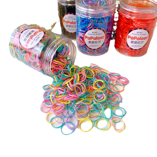 葩葩拉尔 韩版儿童发饰 宝宝发圈小号皮套婴儿不伤发一次性橡皮筋