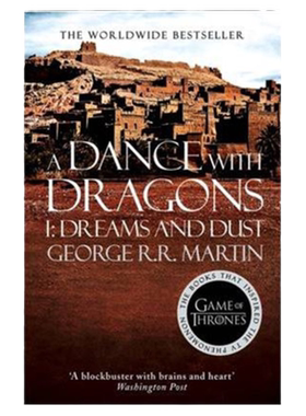英文原版 与龙共舞 冰与火之歌 权力的游戏 第一部分 梦想与尘埃 再版 A Song of Ice and Fire 5 英文版经典科幻小说 英语书籍