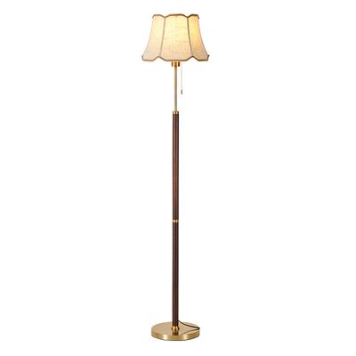 极有家品质工厂高级感实木落地灯