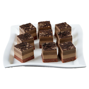 乐莱一元西点小方块慕斯蛋糕酒店自助餐冷冻甜品茶歇摆摊商用批发