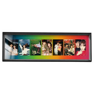 彩虹拍立得相框摆台洗照片定制diy高级感加打印做成情侣纪念礼物