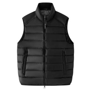 Marc O'Polo/MOP25冬季新款立领黑金连帽短款中厚羽绒蓄热马甲男