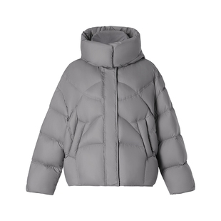 歌莉娅95%鹅绒轻薄羽绒服女士冬季2025新款短款连帽外套1ENC8B700