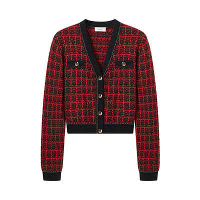 CRUSHCollection棉羊毛混纺V领