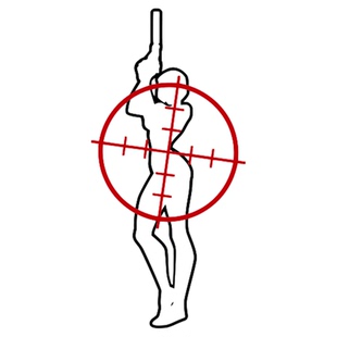 TLP镂空车贴 危险美女射击瞄准狙击镜CS笔记本贴墙贴玻璃无痕防水