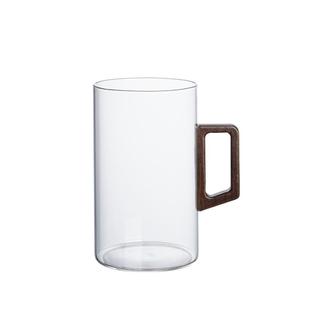 高档耐热玻璃杯家用办公室1000ml大容量男士泡绿茶喝水杯子带手柄