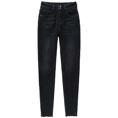 高个子加绒2026小脚加长牛仔裤