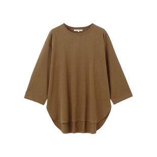 23区SLOW系列时尚简约气质MVS棉简约款长袖T恤女ONWARD