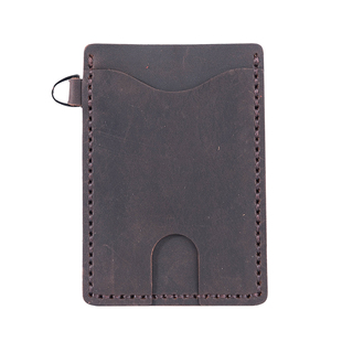 DIY材料包 兰泽疯马皮复古手工卡套真皮简约零钱小卡包公交卡套