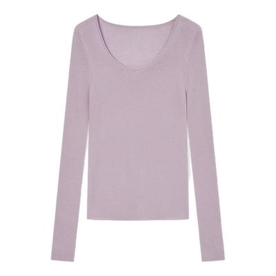 concise-white/简白 25秋冬女U领打底衫羊毛衫银泰百货 301257