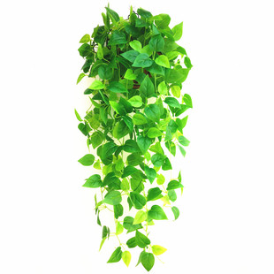 餐厅墙面绿萝藤装饰品壁挂仿真植物吊篮奶茶铺墙壁上遮挡瑕疵挂件