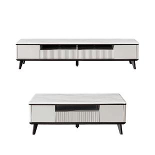 芝华仕 简约大理石茶几客厅家用电视柜组合轻奢高级石材台面PT025