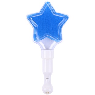 荧光棒定制演唱会蓝色星星应援道具发光头饰头箍应援棒银光棒批发