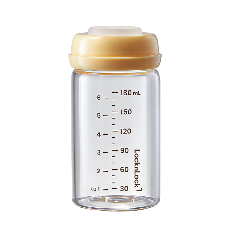 乐扣乐扣储奶瓶玻璃冰箱母乳专用保鲜瓶宽口径连接吸奶器存奶罐