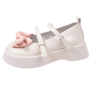 玛丽珍鞋女2026新款夏季蝴蝶结小皮鞋厚底增高jk制服单鞋子配裙子