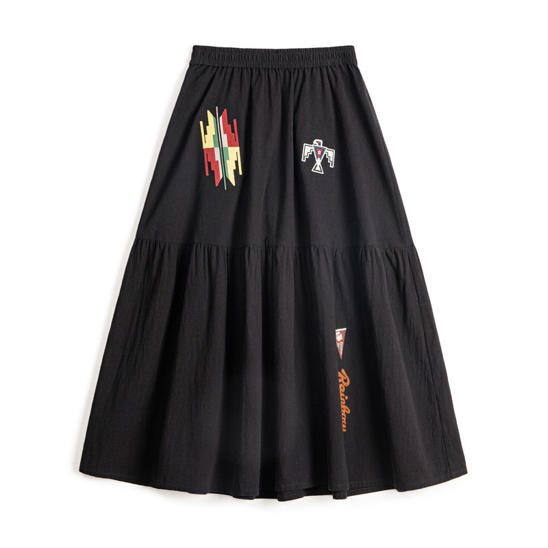 【复古大裙摆半身长裙】马登女装