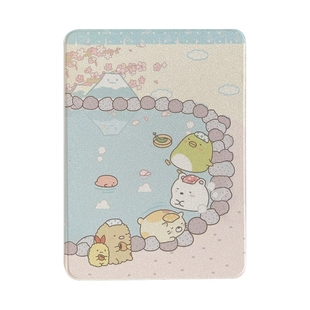 卡通角落生物360旋转iPadPro2024保护套新款适用苹果iPadAir6/5保护壳13寸平板11寸10.2/10.9带笔槽mini6女款