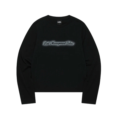 LMC WM BLUR LOGO 长袖T恤 黑色 MUSINSA韩国官网直邮进口