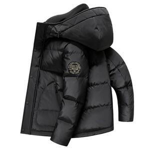 雪中飞2024秋冬新款男士短款羽绒服连帽防风加厚保暖时尚休闲商务