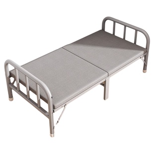 折叠床单人床卧室家用1米2双人床1米5简易成人出租房临时床铁架床