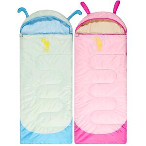 骆驼户外儿童睡袋户外午休室内防踢被学生隔脏四季通用冬季棉保暖