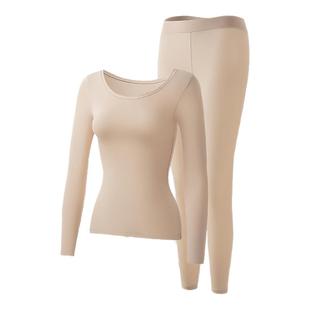 保暖内衣美肤衣肌底衣秋冬季新款保暖零束缚隐形秋衣秋裤女套装