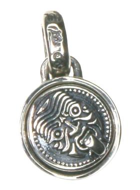 SAMTAO项链S925银吊坠民族风复古个性小众扎基拉姆西藏女财神挂件