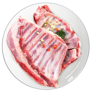 东来顺肋排切块内蒙羔羊寸精修生羊排肉