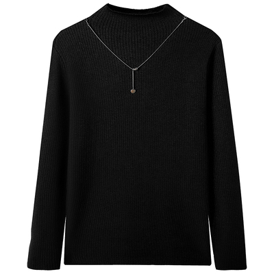 慕兔加绒加厚半高领打底衫