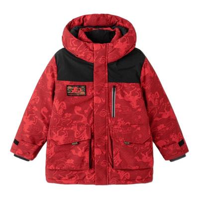 巴拉巴拉童装儿童羽绒服男童女宝宝2026新款春防护拜年服红色新年