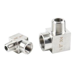 不锈钢高压内外丝直角弯头4分304外内螺纹90度M20*1.5压力表弯头