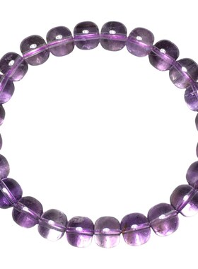 正品紫黄晶手串老型珠父母礼物