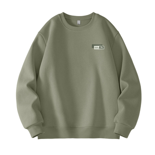 真维斯圆领卫衣男款青少年2026新款运动休闲外套男士无帽上衣男L