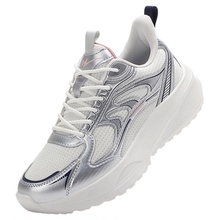 双星运动鞋女2025春季新款老爹鞋厚底女款鞋子时尚休闲鞋透气女鞋