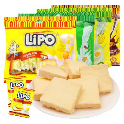 越南进口lipo面包干饼干零食