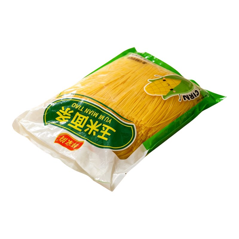 5斤装鲜玉米面条正宗东北碴条挂面粗粮细作速食叉插条面纯黄面条