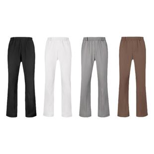 ZozoForest垂感拉链西裤可调节高级VIBE风休闲通勤简约黑色