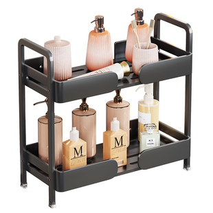 卫生间洗漱台置物架洗手厕所浴室台面沐浴露化妆品多功能收纳架子