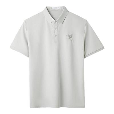 HLA/海澜之家山不在高凉感短袖POLO衫25春夏新大码刺绣翻领T恤男