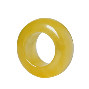 俄料精工蜜蜡小跑环鸡油黄白花星月菩提佛珠手串文玩配饰天然保真