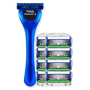 Schick舒适剃须刀3D捍将手动刮胡刀胡须刀手刮胡子刀男士刮脸刀片
