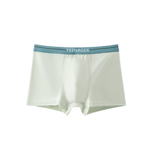内裤男童青少年发育期初高中学生纯棉四角裤儿童中大童全棉平角裤