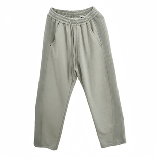 末班车春款2026男大童重工砂洗运动裤青少年学生弯刀潮流抽绳卫裤