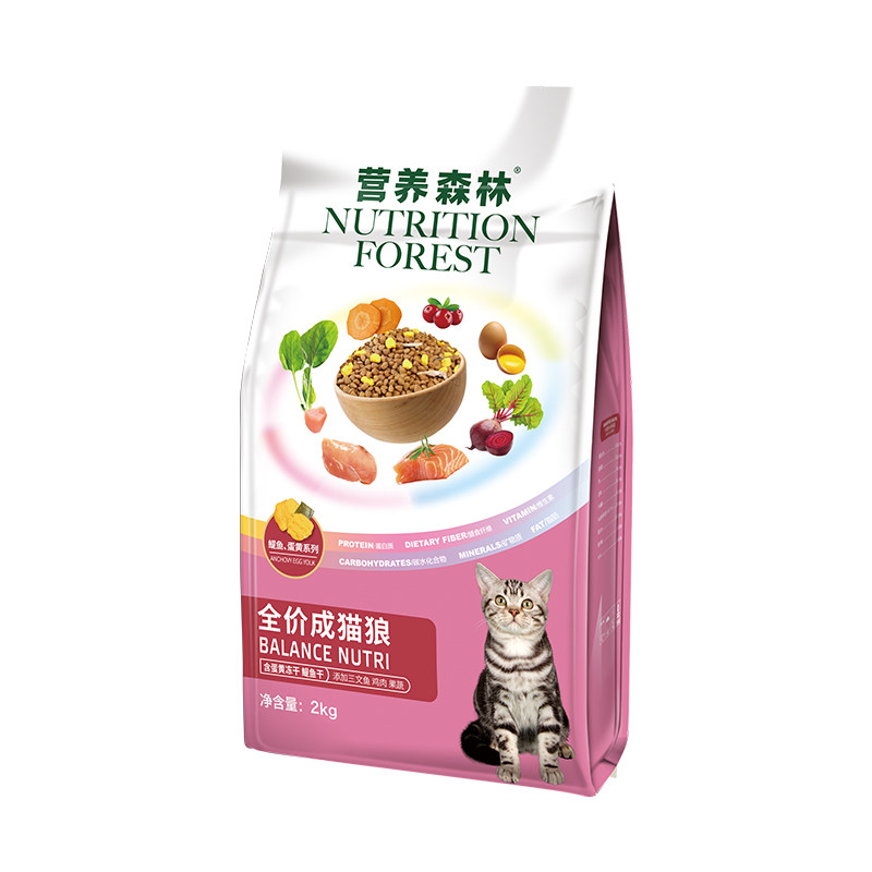 麦富迪营养森林猫粮鳀鱼蛋黄全期猫全价膨化粮