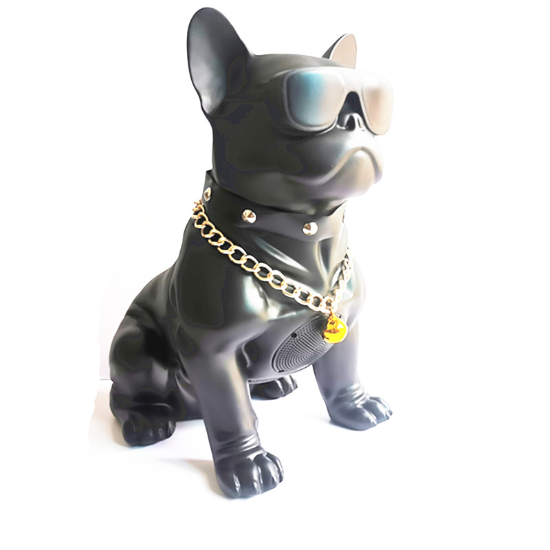 斗牛犬低音炮法斗狗音响车载摆件狗头蓝牙音箱男朋友七夕生日礼物