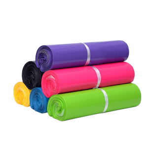 彩色快递袋加厚防水袋粉色打包袋黄色快递包装袋子全新料打包带袋