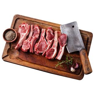 如意三宝内蒙羔羊肋排法式羊排战斧175gx4生鲜