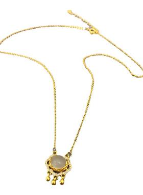 周福焕美白玉髓平安铃铛吊坠闺蜜