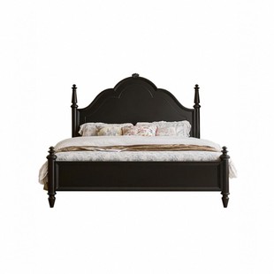 法式复古1米5的床实木主卧家用高端大气2025年新款美式1米8双人床